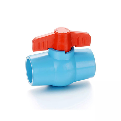 Gemeinsames blaues PVC-Kugelventil 2,5 Zoll PVC-Ventil für Meerwasser-Rohrleitungs-System