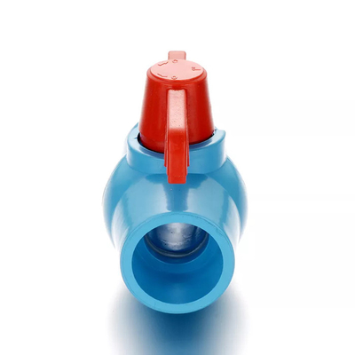 Gemeinsames blaues PVC-Kugelventil 2,5 Zoll PVC-Ventil für Meerwasser-Rohrleitungs-System