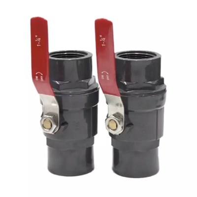 2pc 1 Zoll 2 Zoll PVC-Kugelventil-kompakter zweiteiliger Ventil-Plastik