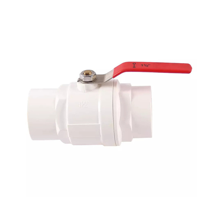 1/2“ zu 4&quot; einem Weisen-Wasser-Ventil Plastik-PVC-Körper drei Stück-Kugelventil