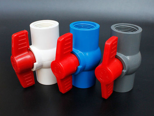 Antiinnengewinde des korrosion PVC-Kugelventil-Sockel-DN15-DN100