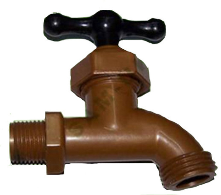 Einzelner Hahn PVC-Plastikhähne des Loch-pp. für Wasser-Behälter