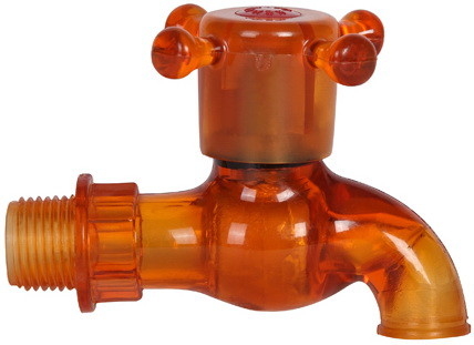 Einzelner Hahn PVC-Plastikhähne des Loch-pp. für Wasser-Behälter
