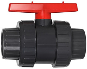 Dunkles Gray Chemical Plastic Ball Valve hydrophobes 1 PVC-Kugelventil