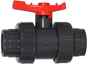 Dunkles Gray Chemical Plastic Ball Valve hydrophobes 1 PVC-Kugelventil
