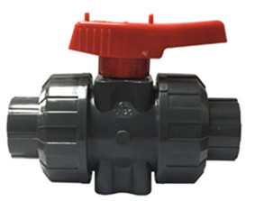 Dunkles Gray Chemical Plastic Ball Valve hydrophobes 1 PVC-Kugelventil