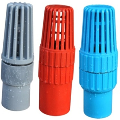 Blaue untere 4 Preis-Korrosionsbeständigkeit des Zoll-PVC-Fußventil-50mm