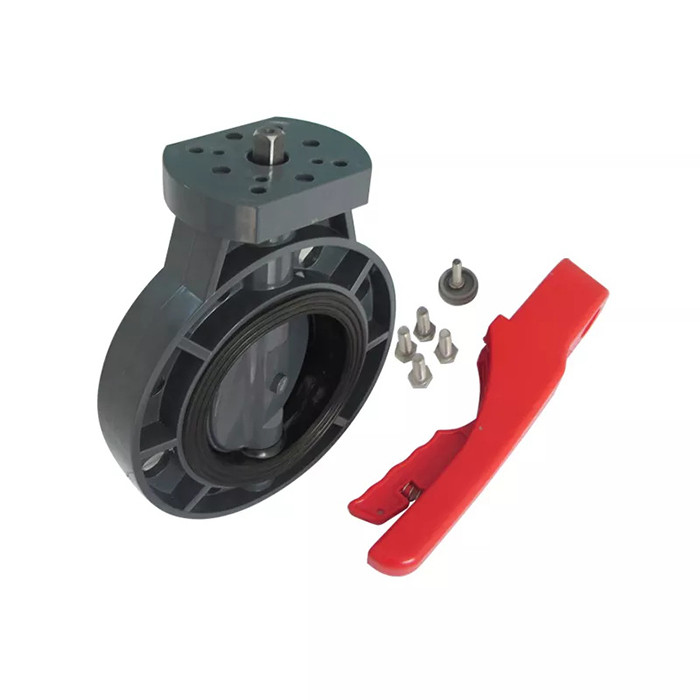 Volle Mund-Entwässerung PVC-Drosselventil pp. PPH ABS manueller Gang