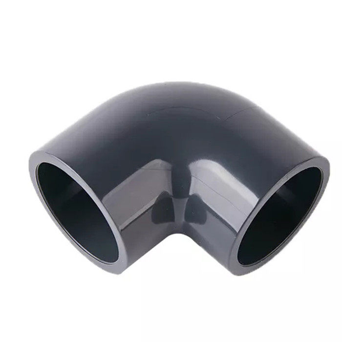 Schwarzes PVC PN25 90 Grad-Ellbogen-Kunststoffrohr-Installationen 20mm-110mm