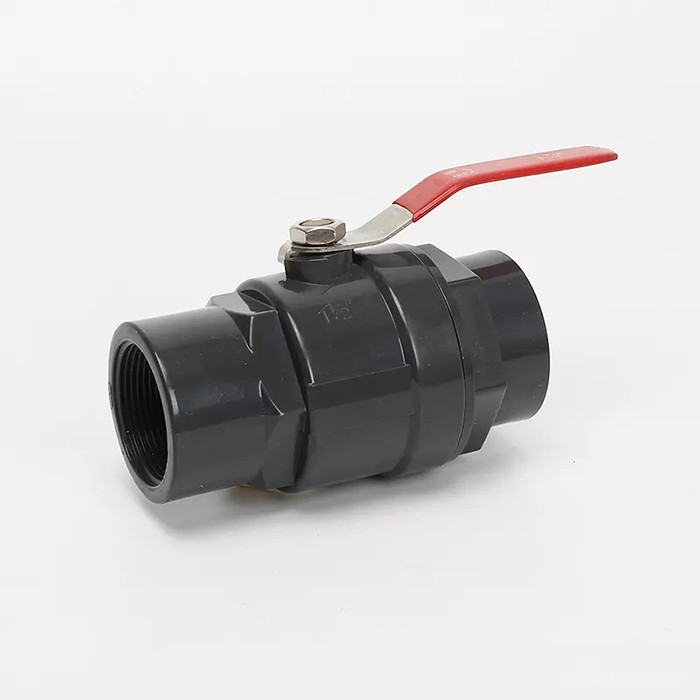 Rote SS behandeln Plastikkugelventil volles 150PSI des PVC-Kugelventil-63mm