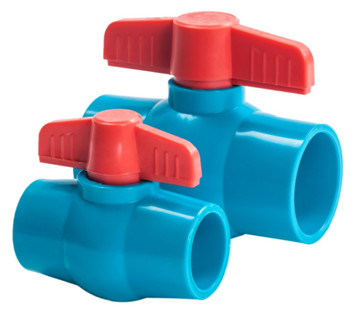 Verschmutzungs-Verhinderung PVC-Kegelventil-blaues PVC-Vertrags-Kugelventil