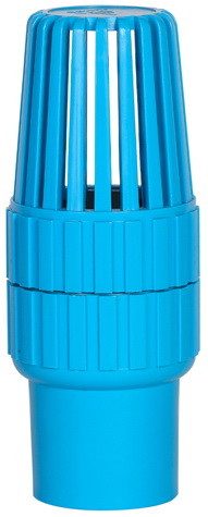 Blaue untere 4 Preis-Korrosionsbeständigkeit des Zoll-PVC-Fußventil-50mm