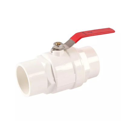 1/2“ zu 4" einem Weisen-Wasser-Ventil Plastik-PVC-Körper drei Stück-Kugelventil