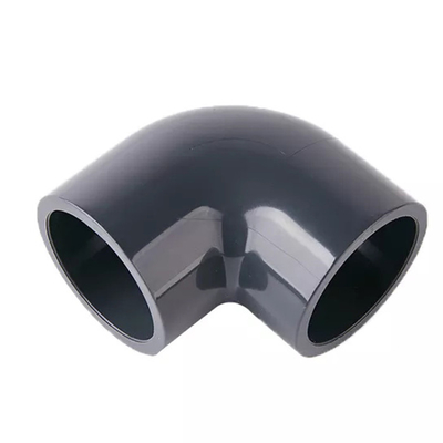 Schwarzes PVC PN25 90 Grad-Ellbogen-Kunststoffrohr-Installationen 20mm-110mm