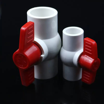Weißes PVC verlegte Kunststoffrohr-Ventil des Kegelventil-Hafen-110mm