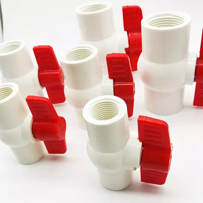 Plastikwasser-Kegelventil PVC-Rohr-Ventile und Installationen für Chemikalie